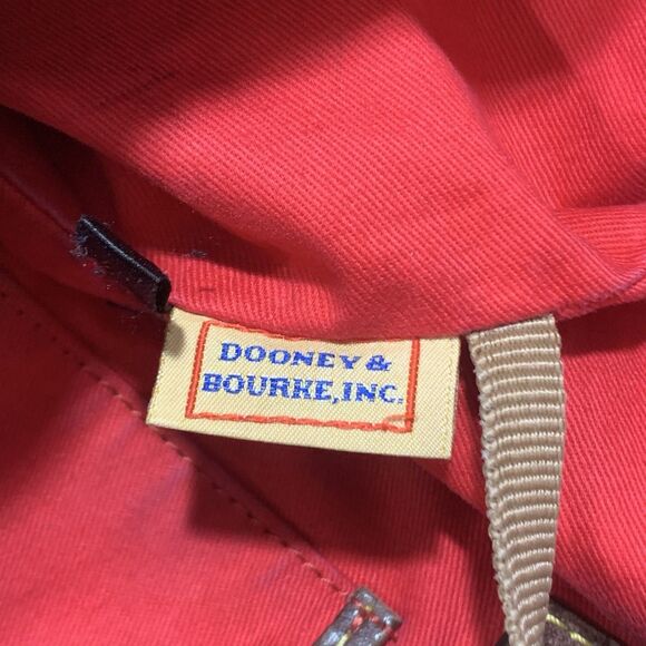 Dooney and Bourke Red Leather Large O Ring Calf Leather Hobo Purse - Picture 16 of 16